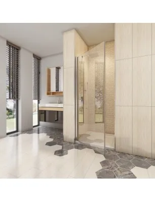 Duschtüren Cali 02 - Pendeltür - Chrom - Klarglas