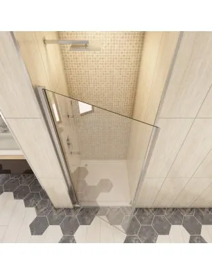 Duschtüren Cali 02 - Pendeltür - Chrom - Klarglas