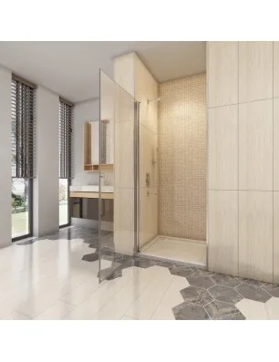 Duschtüren Cali 02 - Pendeltür - Chrom - Klarglas