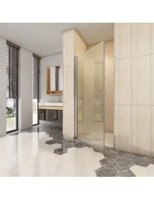 Duschtüren Cali 02 - Pendeltür - Chrom - Satino