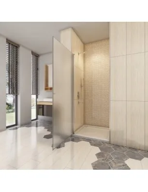 Duschtüren Cali 02 - Pendeltür - Chrom - Satino