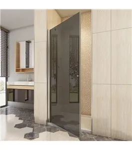 Duschtüren Cali 02 - Pendeltür - Chrom - Grauglas