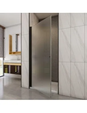Duschtüren Crato 02 - Pendeltür - Schwarz - Satino