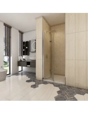 Duschtüren Cali 03 - Falttür - Chrom - Satino