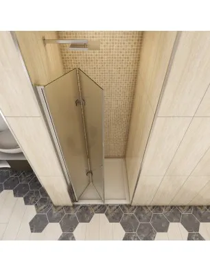 Duschtüren Cali 03 - Falttür - Chrom - Satino