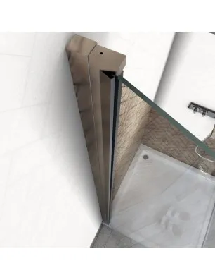 Duschtüren Cali 03 - Falttür - Chrom - Satino