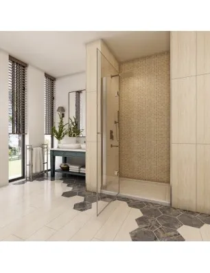 Duschtüren Cali 04 - aussenöffnend - Chrom - Klarglas