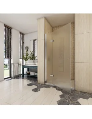 Duschtüren Cali 04 - aussenöffnend - Chrom - Satino