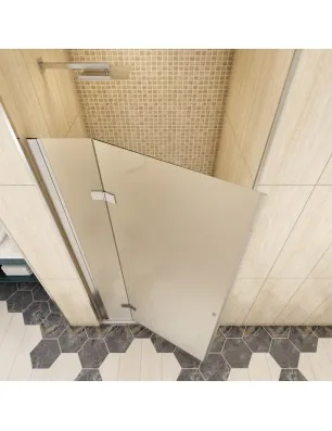 Duschtüren Cali 04 - aussenöffnend - Chrom - Satino