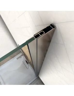 Duschtüren Cali 04 - aussenöffnend - Chrom - Satino