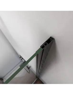 Duschtüren Crato 04 - aussenöffnend - Schwarz - Klarglas