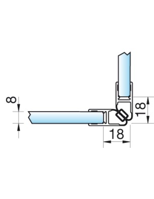 Magnetdichtung 90°
