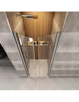 Duschtüren Cali 11 - aussenöffnend - Chrom - Klarglas