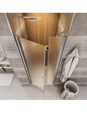 Duschtüren Cali 14 - Pendeltür - Chrom - Satino