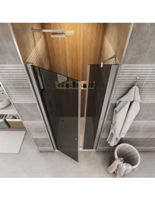 Duschtüren Cali 14 - Pendeltür - Chrom - Grauglas