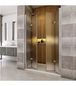 Duschtüren Cali-12 - aussenöffnend - Chrom - Satino