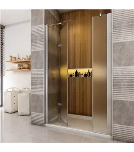 Duschtüren Cali-15 - Falttür - Chrom - Satino