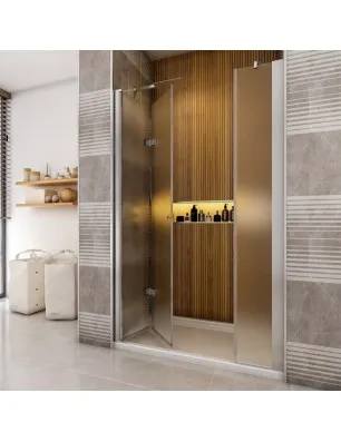 Duschtüren Cali-15 - Falttür - Chrom - Satino