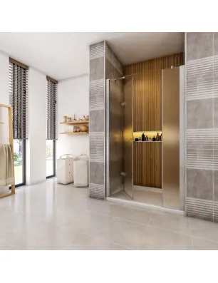 Duschtüren Cali-15 - Falttür - Chrom - Satino