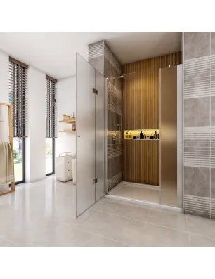 Duschtüren Cali-15 - Falttür - Chrom - Satino