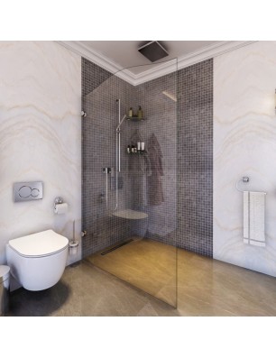 Walk In Dusche Noble 12-Chrom-Klarglas