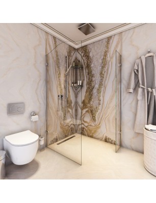 Walk In Dusche Noble 14-Chrom-Klarglas