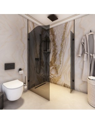 Walk In Dusche Regal 14-Chrom-Grauglas