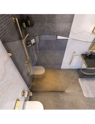 Walk In Dusche Royal 12-Chrom-Klarglas