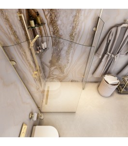 Walk In Dusche Royal 14-Chrom-Klarglas