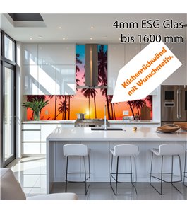 Küchenrückwand 4 mm ESG Glas - Maßanfertigung mit Wunschmotiv