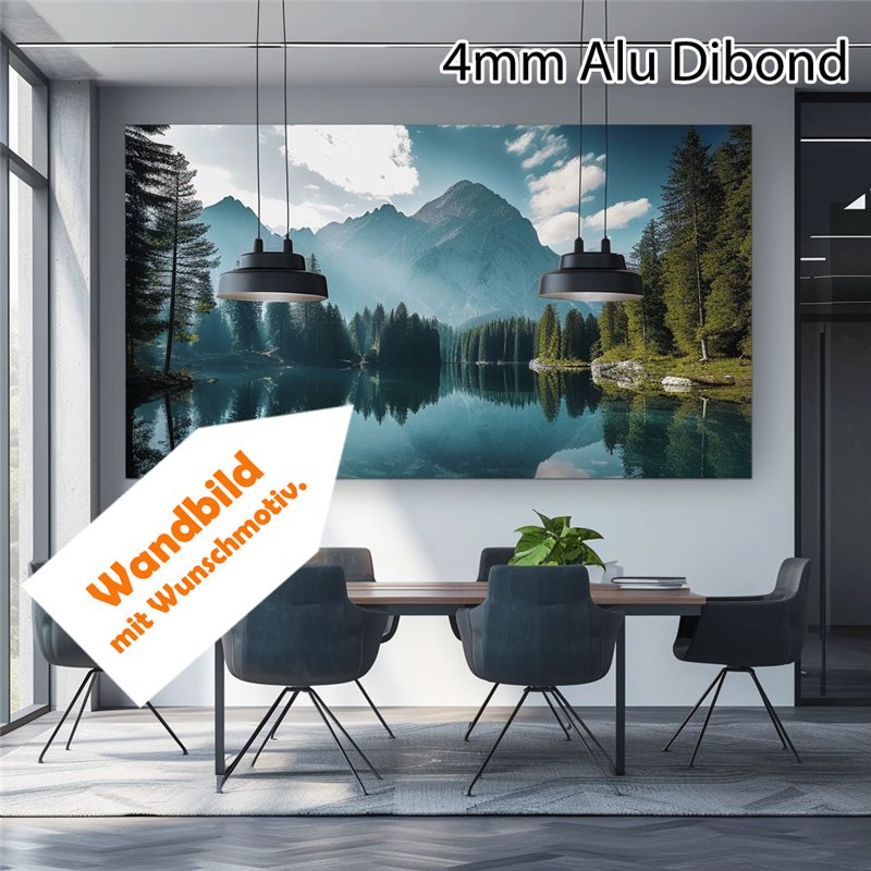 Wandbild 4 mm Alu-Dibond - Maßanfertigung mit Wunschmotiv