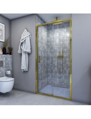 Duschtüren  VERA 01 - Gold - Klarglas