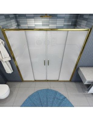 Duschtüren  VERA 02 - Gold - Satino