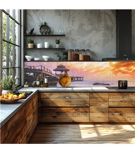 Glas Küchenrückwand 6 mm ESG Motive KRWM-0127