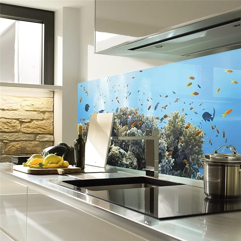 Glas Küchenrückwand 6 mm ESG Motive KRWM-0346