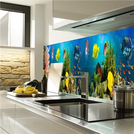 Glas Küchenrückwand 6 mm ESG Motive KRWM-0391