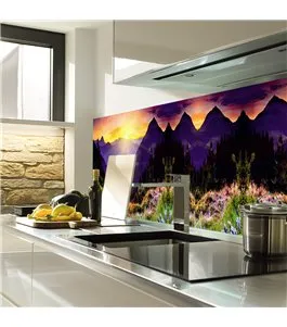 Glas Küchenrückwand 6 mm ESG Motive KRWM-0412