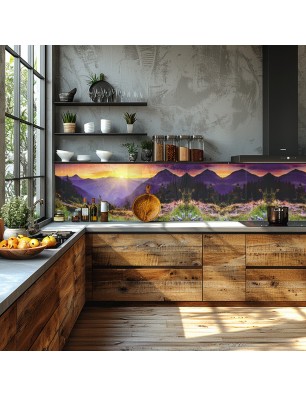 Glas Küchenrückwand 6 mm ESG Motive KRWM-0412