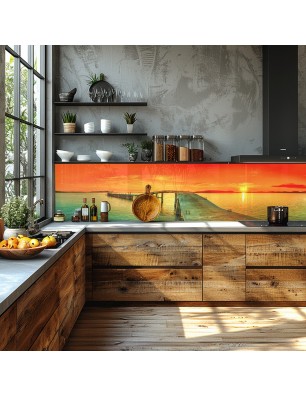 Glas Küchenrückwand 6 mm ESG Motive KRWM-0452