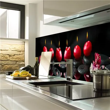 Glas Küchenrückwand 6 mm ESG Motive KRWM-0455