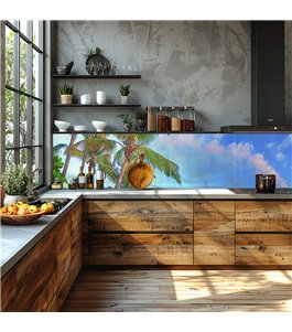 Glas Küchenrückwand 6 mm ESG Motive KRWM-0534