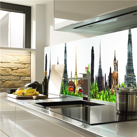 Glas Küchenrückwand 6 mm ESG Motive KRWM-0574