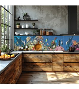 Glas Küchenrückwand 6 mm ESG Motive KRWM-0588