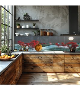 Glas Küchenrückwand 6 mm ESG Motive KRWM-0622