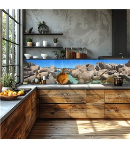 Glas Küchenrückwand 6 mm ESG Motive KRWM-0773