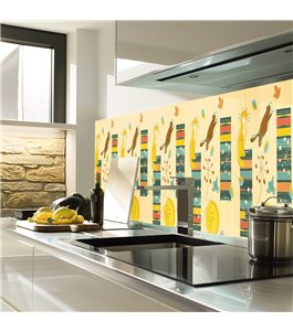 Glas Küchenrückwand 6 mm ESG Motive KRWM-0796