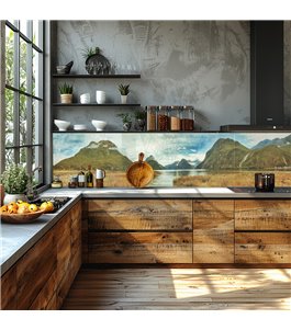 Glas Küchenrückwand 6 mm ESG Motive KRWM-0803