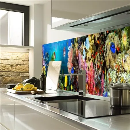 Glas Küchenrückwand 6 mm ESG Motive KRWM-0808