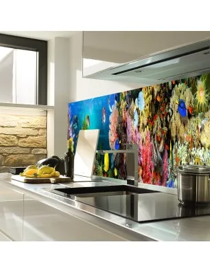 Glas Küchenrückwand 6 mm ESG Motive KRWM-0808