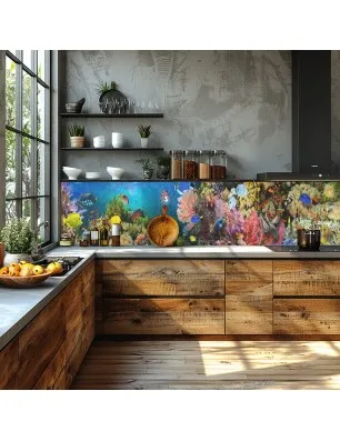 Glas Küchenrückwand 6 mm ESG Motive KRWM-0808